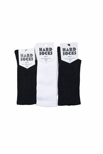 Шкарпетки високі теніски ТМ &ldquo;HARD SOCKS&ldquo;, білі + чорні, 12 пар 25-27 (розмір 40-42р) 2912950589 фото