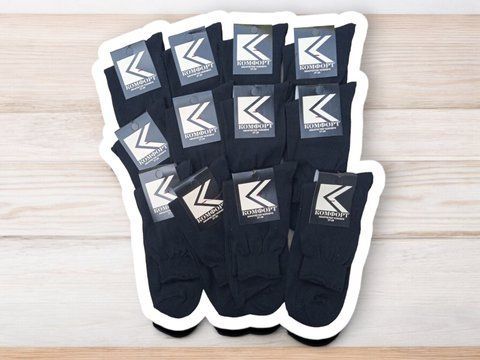 Носки 12 пар ТМ "Комфорт" 90 % демисезонные классические черные 41-44размер 2312353186 фото