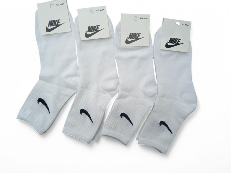 12 пар в упаковці, Шкарпетки NIKE високі білі&nbsp;р. 36-41 2328195202 фото