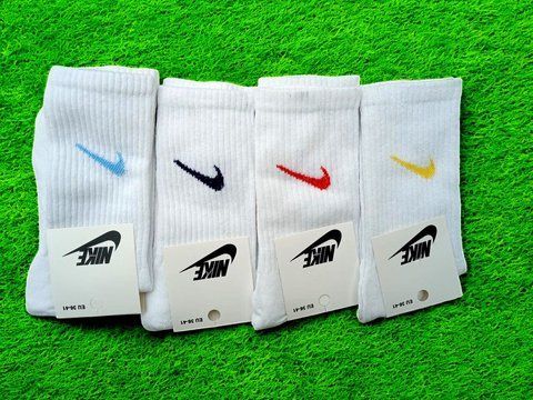 12 пар в упаковці, шкарпетки NIKE високі білі 4 кольори 36-41. 2312551630 фото