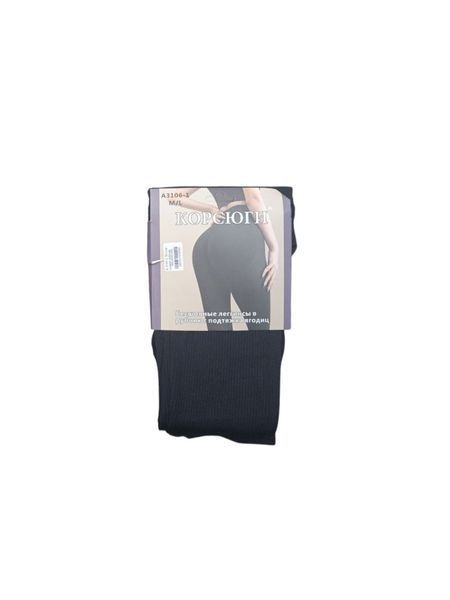 Лосіни (легінси) жіночі ТМ "ЛАСТІВКА" рубчик з ефектом push-up M/L OVERSIZE (46-48) 2467506022 фото
