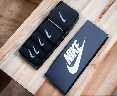 5 пар у коробці, подарунковий набір шкарпеток NIKE чорні 36-40р. 2211322903 фото