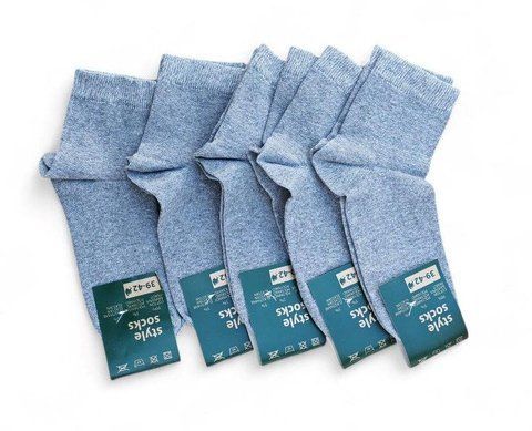 Шкарпетки 10 пар у наборі ТМ &ldquo;STYLE SOCKS &ldquo; 90 % сірі 39-42 розмір 2856807952 фото