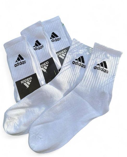 12 пар в упаковці шкарпетки ADIDAS високі білі 41-45 грн. 2754973229 фото