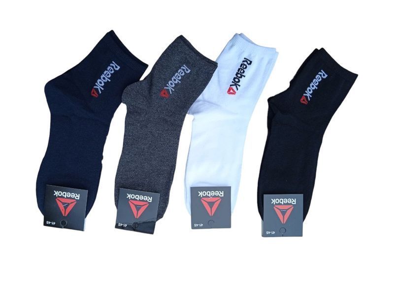 12 пар в упаковці, шкарпетки Reebok 4 кольори 41-45р 2122243462 фото