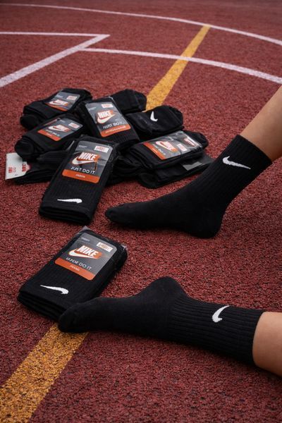 12 пар в упаковці, шкарпетки NIKE білі+ чорні 41-45р.пар в упаковці 1946867540 фото