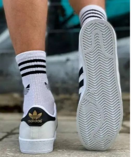 Набір шкарпеток NIKE + ADIDAS, 12 пар, високі, білі, розмір 41-44 2319044330 фото