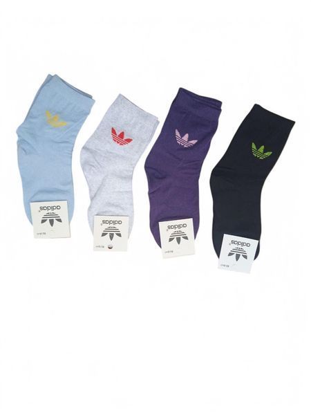 12 пар в упаковці, шкарпетки жіночі ADIDAS 4 кольори білі 36-41р. 2486028092 фото