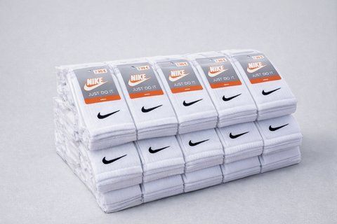 30 пар в упаковці шкарпетки big pack NIKE білі 36-39 р.. 2683785712 фото