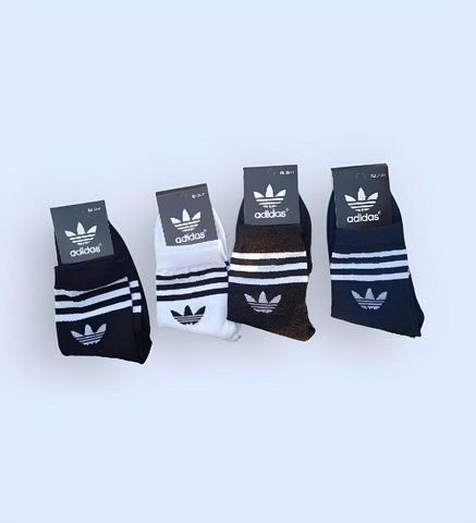 12 пар в упаковці, шкарпетки ADIDAS високі білі 41-44р. 2017871430 фото