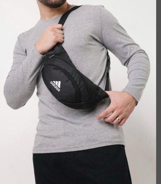 Сумка на пояс барсетка бананка ADIDAS чорна 2483083181 фото