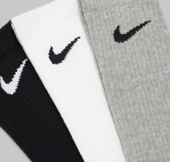 12 пар в упаковці, Шкарпетки NIKE високі 3 кольори. 41-45 2703653813 фото