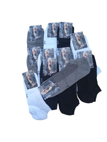 Упаковка коротких шкарпеток 12 пар літо сітка SPORT SOCKS 3 кольори (40-45) розмір 2583161085 фото