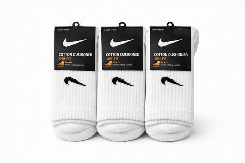 6 пар носков NIKE зимние стопы махровые с резинкой на стопе белые 41-44р. 2870001433 фото