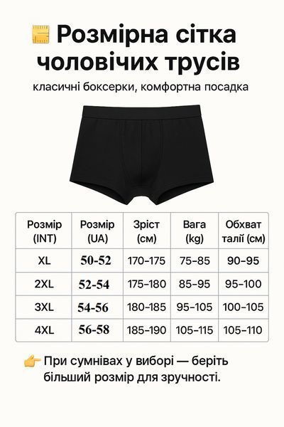 Труси чоловічі боксери ТМ &ldquo;SOLLA&ldquo; 4шт. в наборі XL (50-52 ) 4 кольори. 2690621981 фото