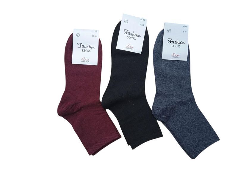Шкарпетки жіночі 12 пар 3 кольори ТМ "FASHION SOCKS" демісезонні 36-40 розмір 2496066068 фото