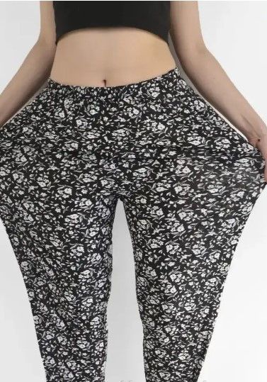 Женские брюки султанки 3XL-6XL ТМ "Ласточка"(46-54 ) принт 1 2294488431 фото