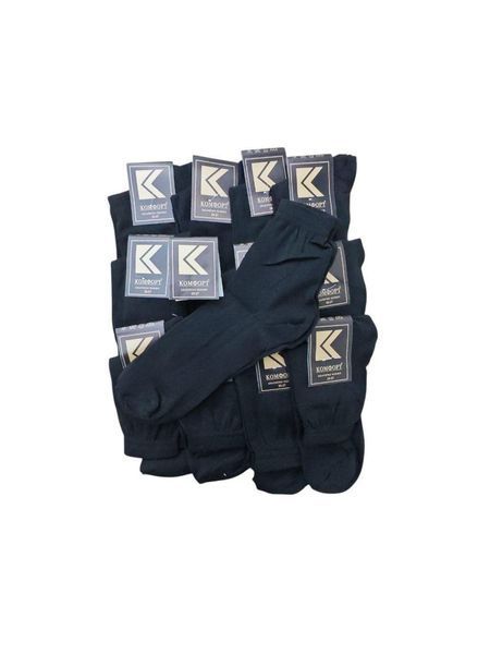 Шкарпетки 30 пар ТМ &ldquo;Комфорт&ldquo; демісезонні класичні чорні 40-42 (25-27 )розмір 3064641034 фото