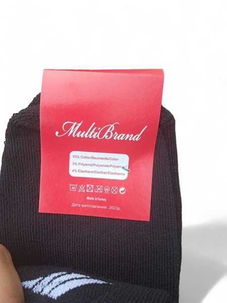 12 пар зимних носков ТМ "MULTIBRAND"махра черные 40-45 р 2330114569 фото