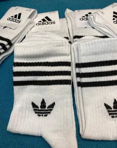 5 пар у коробці, подарунковий набір високих шкарпеток ADIDAS 4 кольори 41-45р. 2174377320 фото