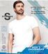 Футболка хлопковая мужская белая 3 шт в упаковке 100% хлопок ( 2XL/50-52) 2500904732 фото 6