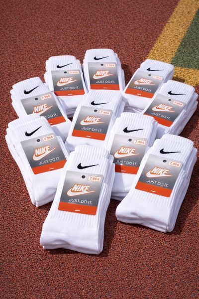 30 пар в упаковці шкарпетки big pack NIKE білі 39-41 3031834240 фото