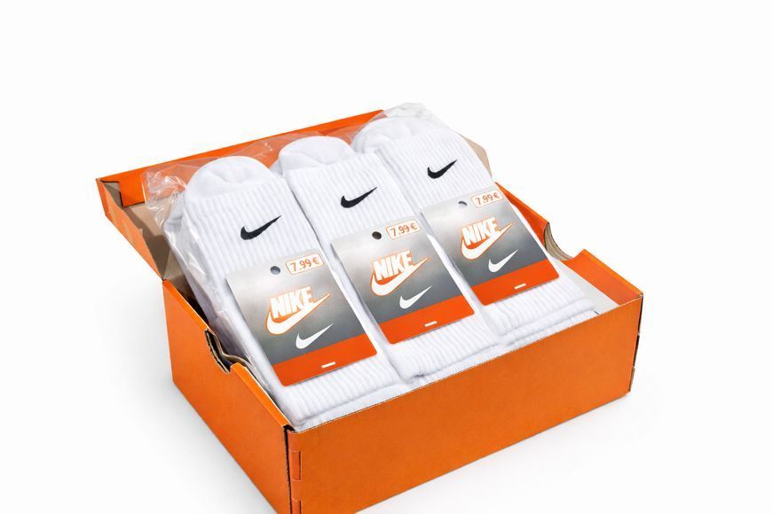 30 пар в упаковці шкарпетки big pack NIKE білі 39-41 3031834240 фото