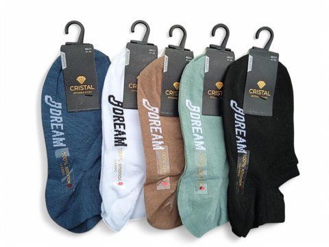 10 пар коротких шкарпеток ТМ "CRYSTAL SOCKS" 5 кольорів мікс 41-45 розмір 2521130323 фото