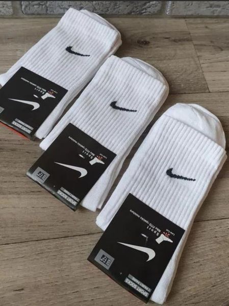 1 пара носки NIKE белые 36-39р. с резинкой на стопе 2049102536 фото