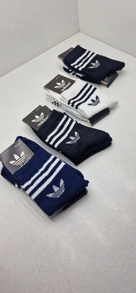 Шкарпетки ADIDAS високі 4 кольори 12 пар в упаковці 36-41 2017884681 фото