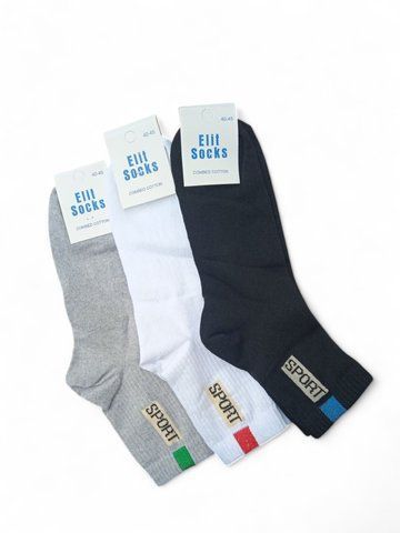 Носки 12 пар спортивные ТМ"ELIT Socks" 3 цвета 40-45 размер 2594477477 фото