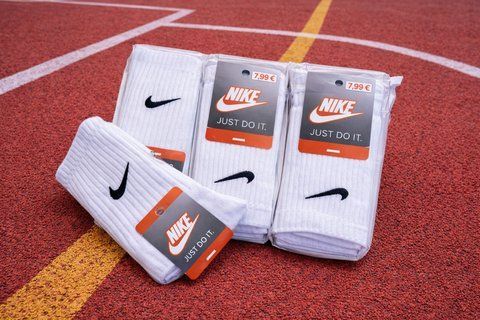 12 пар в упаковці, шкарпетки NIKE високі білі 41-44 р. 6 фото
