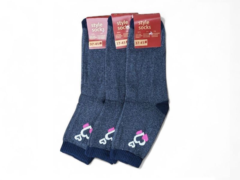 Зимові жіночі шкарпетки махрові (10 пар) ТМ "STYLE SOCKS", розмір 37-41 2817055669 фото