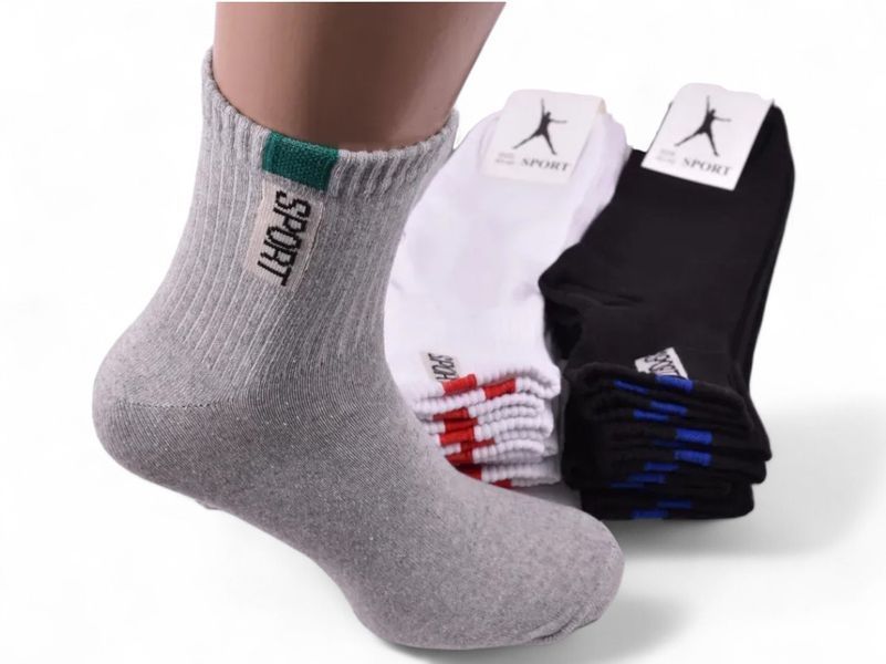 Носки 12 пар спортивные ТМ"ELIT Socks" 3 цвета 40-45 размер 2594477477 фото