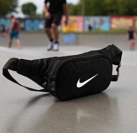 Сумка на пояс барсетка бананка Nike черная 2758829199 фото