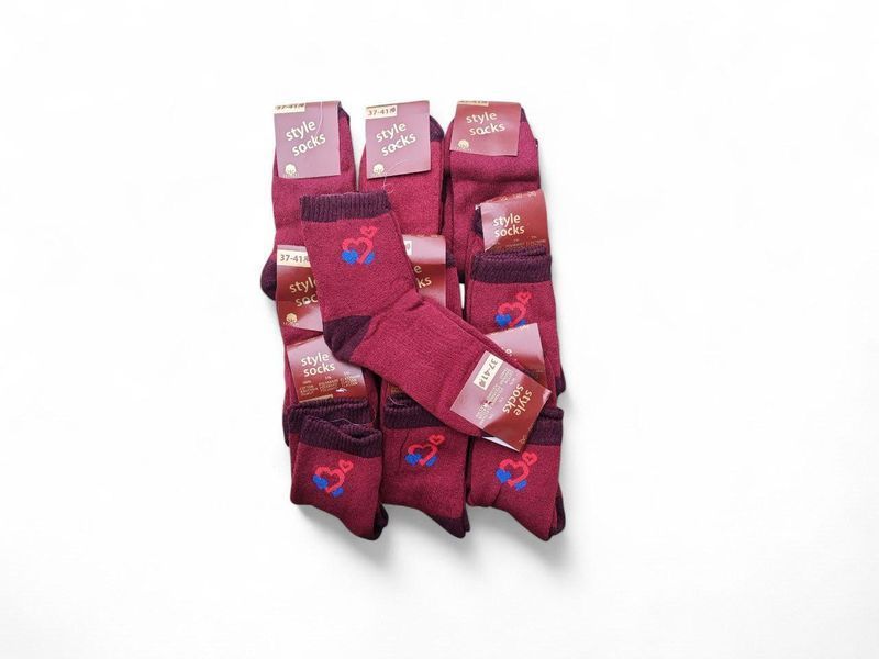 Зимові жіночі шкарпетки махрові (10 пар) ТМ "STYLE SOCKS", розмір 37-41 2817057399 фото