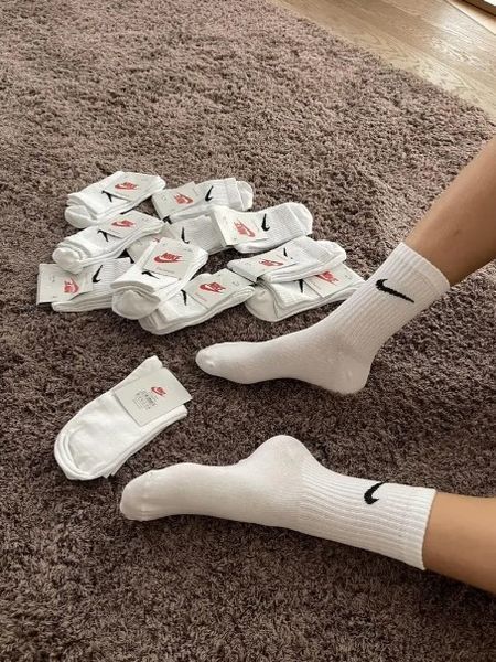 5 пар у коробці, подарунковий набір шкарпеток NIKE білі 41-44р. 2146504311 фото