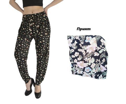 Жіночі штани султанки 3XL-6XL ТМ &ldquo;Ластівка&ldquo;(46-54 ) принт 8 2296760371 фото