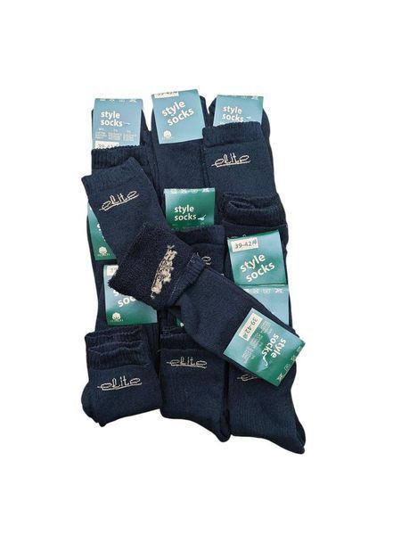 10 пар зимових шкарпеток ТМ "STYLE SOCKS" махра чорні 39-42 2817145305 фото