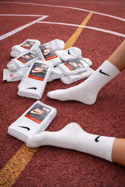 12 пар в упаковці, шкарпетки NIKE високі білі 41-44 р. 1897147195 фото