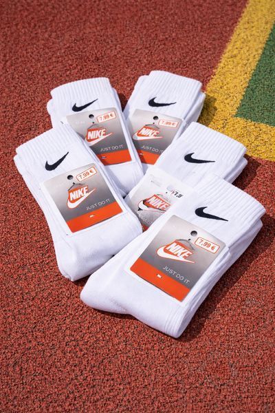 12 пар в упаковці, шкарпетки NIKE високі білі 41-44 р. 1897147195 фото